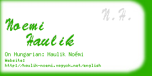 noemi haulik business card